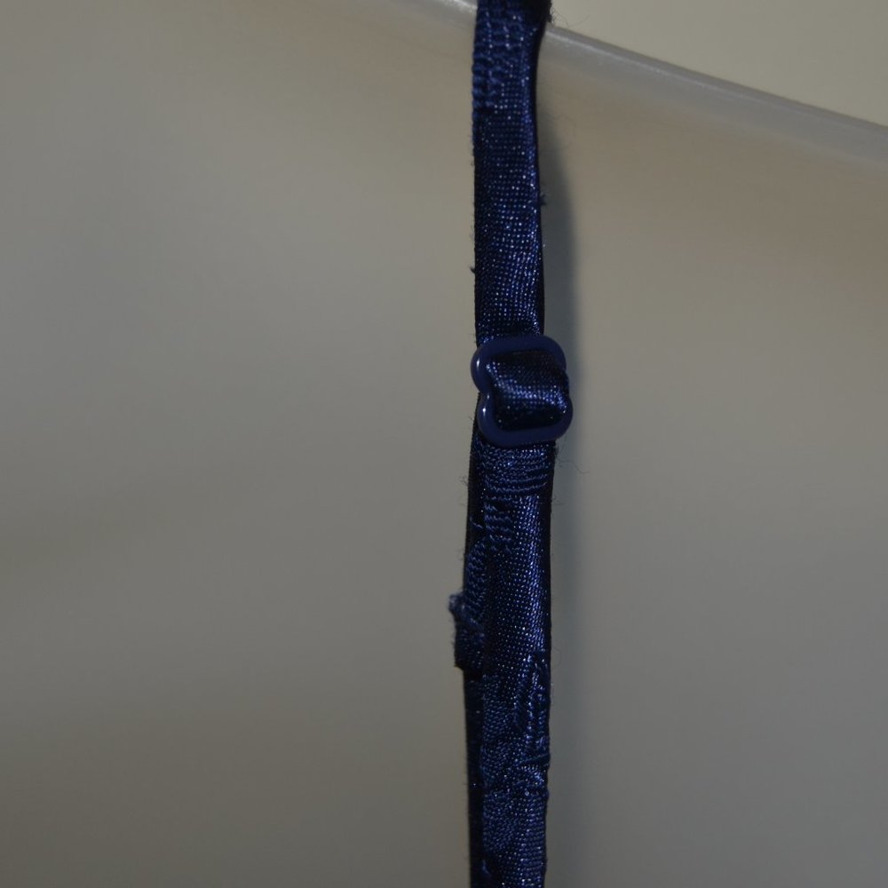 Victoria's Secret navy blue silk lingerie chemise Size XS EUC - Picture 7 of 9